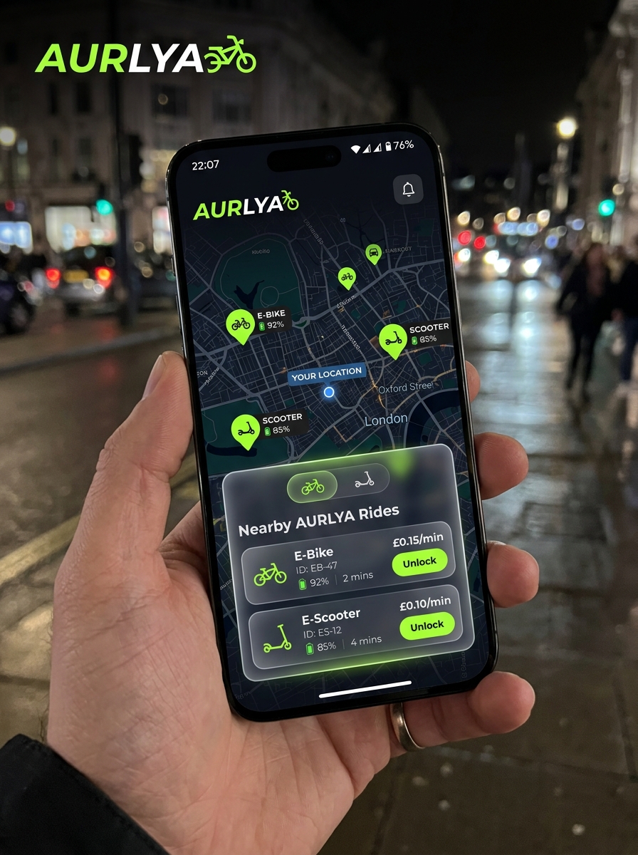 AURLYA Mobile App Mockup